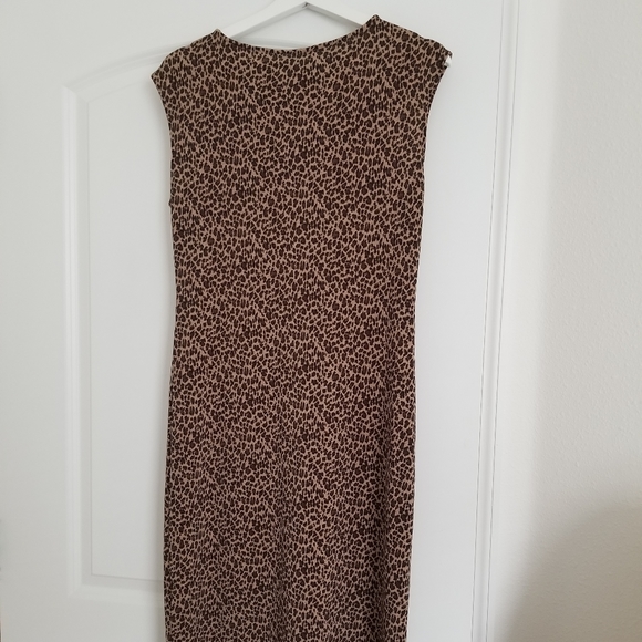 Talbots leopard midi dress - Picture 4 of 5